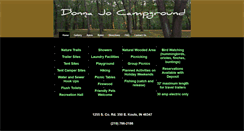 Desktop Screenshot of donnajocampground.com